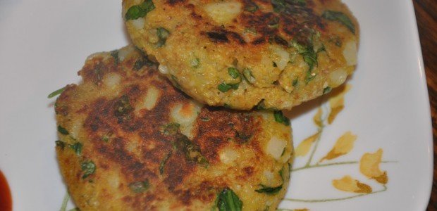 Aloo Palak Tikki