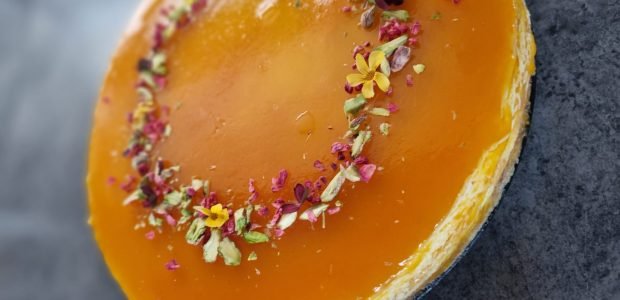 Cheesecake med passionsfrugt