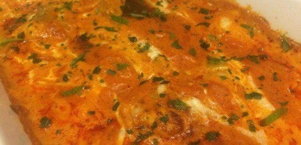 Kylling i pikant flødesovs