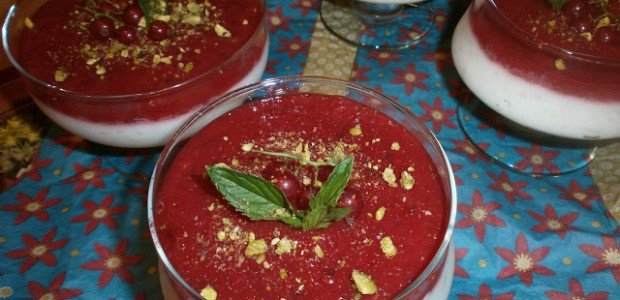 Ros bil halib (Rice pudding) med ribsovertræk