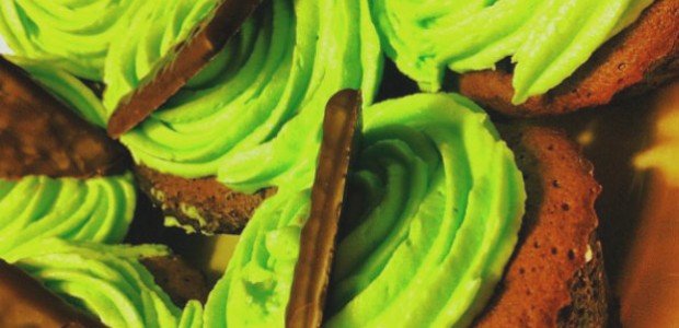 pebermynte cupcakes med after eight